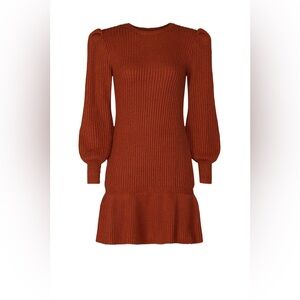 Love,Whit By Whitney Port Rust Sweater Dress Size Large